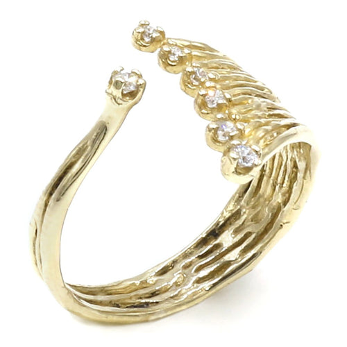14k Yellow Gold Diamond Ring - 121D-Y-Leon Israel Designs-Renee Taylor Gallery
