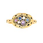 18K Little Pool Blue/Purple Mix Sapphire & Diamond Ring - R-140S-Alex Sepkus-Renee Taylor Gallery