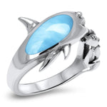 Shark Ring - Rshar00-00-Marahlago Larimar-Renee Taylor Gallery