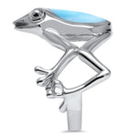 Frog Ring - Rfrog00-00-Marahlago Larimar-Renee Taylor Gallery