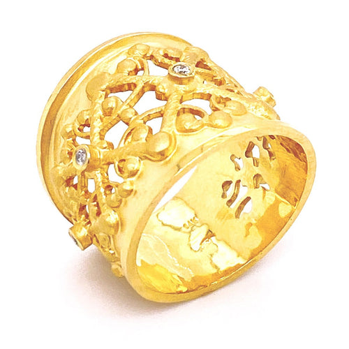 Marika 14k Gold & Diamond Ring - M3425-Marika-Renee Taylor Gallery