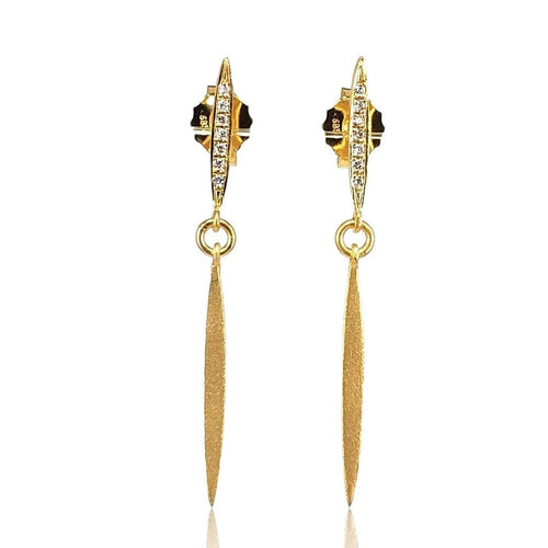 Marika 14k Gold & Diamond Earrings - M6892-Marika-Renee Taylor Gallery