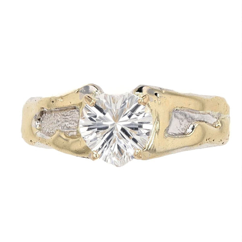 14K Gold & Crystalline Silver White Topaz Ring - 50305-Shelli Kahl-Renee Taylor Gallery