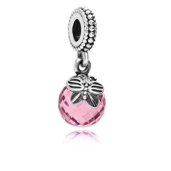 Morning Butterfly Pink Cubic Zirconia Charm - 791258PCZ