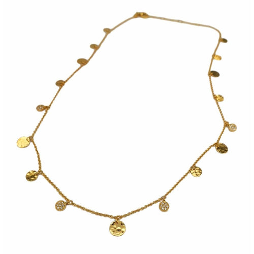 Marika 14k Gold & Diamond Discs Necklace - M8694-Marika-Renee Taylor Gallery