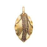 18K Leaf Pendant - M-141-Alex Sepkus-Renee Taylor Gallery