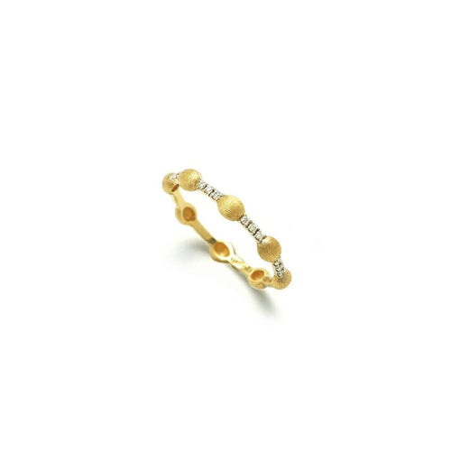 "ÉLITE" Diamonds Bars & Gold Boules Ring - AS16-583-Nanis-Renee Taylor Gallery