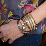 Bangle Bracelet with White Diamonds in 18K Rose Gold - B-11RD(SM)-Alex Sepkus-Renee Taylor Gallery