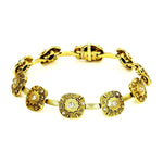 Submarine Link Bracelet with White Diamonds in 18K Yellow Gold - B-41D-Alex Sepkus-Renee Taylor Gallery