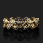 Pinpoint Bracelet with White Diamonds in 18K Yellow Gold - B-49D(017)-Alex Sepkus-Renee Taylor Gallery