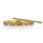 Seashore Bangle Bracelet with White Diamonds in 18K Yellow Gold - B-60D-Alex Sepkus-Renee Taylor Gallery