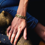 Pinpoint Bracelet with White Diamonds in 18K Yellow Gold - B-49D(017)-Alex Sepkus-Renee Taylor Gallery