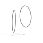 Classic Chain Silver Extra-Large Hoop Earrings - EB90375-John Hardy-Renee Taylor Gallery