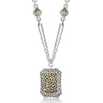 18K Yellow Gold Sterling Silver Pendant Necklace - GNU6920-16Y36-Lois Hill-Renee Taylor Gallery