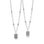 18K Yellow Gold Sterling Silver Pendant Necklace - GNU6920-16Y36-Lois Hill-Renee Taylor Gallery