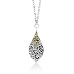 18K Yellow Gold Sterling Silver Pendant Necklace - GNU6941-16Y36-Lois Hill-Renee Taylor Gallery
