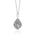 18K Yellow Gold Sterling Silver Teardrop Pendant Necklace - GNU6965-16Y46-Lois Hill-Renee Taylor Gallery