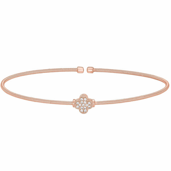 Rose gold cable bracelet Outlet