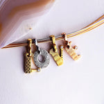 18K and Diamond Alphabet Pendant w/ Bail - M-A-Z-Alex Sepkus-Renee Taylor Gallery