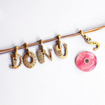 18K and Diamond Alphabet Pendant w/ Bail - M-A-Z-Alex Sepkus-Renee Taylor Gallery