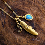 18K and Diamond Alphabet Pendant w/ Bail - M-A-Z-Alex Sepkus-Renee Taylor Gallery