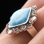 Mystic Ring - Rmyst00-00-Marahlago Larimar-Renee Taylor Gallery