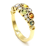 18K Lemon Lime Sunshine Mix Sapphire & Diamond Ring - R-113S-Alex Sepkus-Renee Taylor Gallery