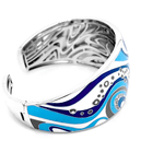 Calypso Blue Bangle-Belle Etoile-Renee Taylor Gallery