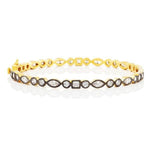 Signature Mixed Shapes Hinge Bangle - YRZB080067B-Freida Rothman-Renee Taylor Gallery