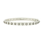 Signature Studded Eternity Hinge Bangle Platinum and Black Gold on Sterling Silver - PRZB0800B-HG-Freida Rothman-Renee Taylor Gallery