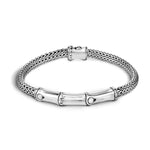 Bamboo Heritage Silver Station Bracelet - BB95311-John Hardy-Renee Taylor Gallery