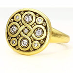 18K Celtic Spring Diamond Ring - R-161D-Alex Sepkus-Renee Taylor Gallery