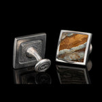 Men's Brown Mammoth Duo Cufflinks - CL MTBR-William Henry-Renee Taylor Gallery