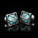 Men's Ripple Cufflinks - CL TURQ-William Henry-Renee Taylor Gallery