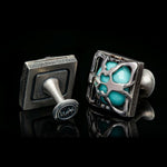 Men's Ripple Cufflinks - CL TURQ-William Henry-Renee Taylor Gallery