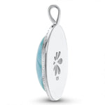 Clarity Oval Necklace - Nclar00-00-Marahlago Larimar-Renee Taylor Gallery