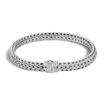 Icon Bracelet Silver Diamonds 6.5MM- BBP9042DI-John Hardy-Renee Taylor Gallery