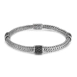 Icon Bracelet, Sterling Silver, Pavé, 5MM - BBS9694BLS-John Hardy-Renee Taylor Gallery