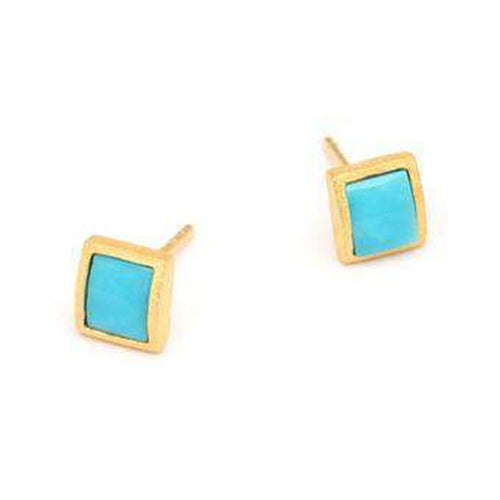 Colini Turquoise Earrings - 19216256-Bernd Wolf-Renee Taylor Gallery