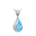 Divine Necklace - Ndivi00-00-Marahlago Larimar-Renee Taylor Gallery
