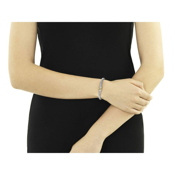 アクセサリー 18gold braclet Silver & 18K Gold Mixed Link Cable Bracelet | Phillip Gavriel