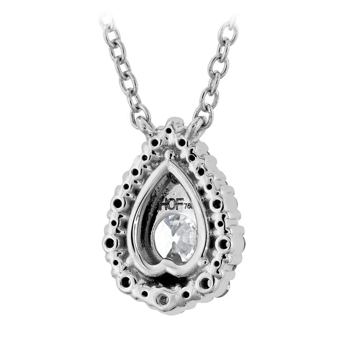 HOF Teardrop Halo Diamond Necklace - HFPHTRDH00608W-Hearts on Fire-Renee Taylor Gallery