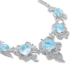 Lagoon Necklace - Nlago00-00-Marahlago Larimar-Renee Taylor Gallery