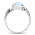 Liquido Ring - Rliqu00-00-Marahlago Larimar-Renee Taylor Gallery