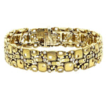 Little Windows Wide Linked Bracelet with White Diamonds in 18K Yellow Gold - B31-Alex Sepkus-Renee Taylor Gallery