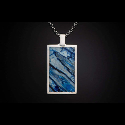 Men's Blue Mammoth Pinnacle Necklace - P43 MT BL-William Henry-Renee Taylor Gallery
