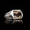Men's Sleek Mammoth Tooth Ring - Ring 8 MT-William Henry-Renee Taylor Gallery