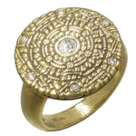 18K Shield Diamond Ring - R-4-Alex Sepkus-Renee Taylor Gallery