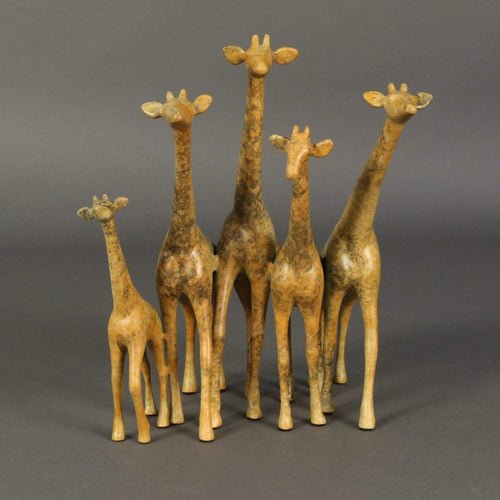 "Small Alert Giraffes"-Loet Vanderveen-Renee Taylor Gallery