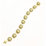 Submarine Link Bracelet with White Diamonds in 18K Yellow Gold - B-41D-Alex Sepkus-Renee Taylor Gallery